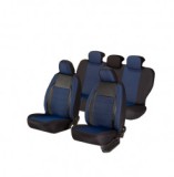 Cumpara ieftin Set Huse Scaune piele si textil compatibile Skoda Octavia (2012-2020) Albastru, Umbrella