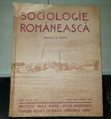 SOCIOLOGIE ROMANEASCA NR. 7-9/1938 - DIRECTOR D. GUSTI foto
