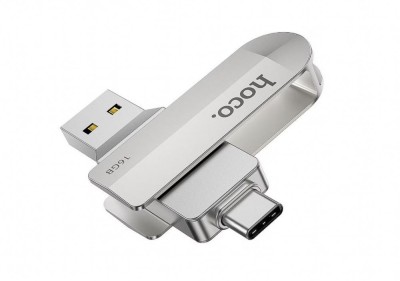 Stick Memorie USB 3.0 - Tip-C Hoco UD10 - 16GB, Argintiu foto
