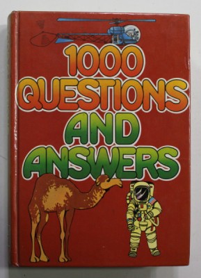 1000 QUESTIONS AND ANSWERS, EDITED by ELIZABETH HARDY , 1974 foto