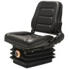 Scaun Tractor/Stivuitor vidaXL, Suspensie, Spatar Reglabil, PVC, Negru, 50-130kg