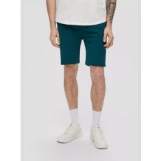 Pantaloni scurti sport barbati din bumbac cu croiala Regular fit verde inchis, 2XL