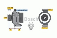 Generator / Alternator FORD TRANSIT platou / sasiu (FM, FN) (2000 - 2006) BOSCH 0 986 042 790 foto