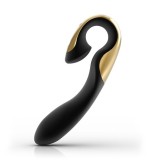 Cumpara ieftin Vibrator Black Gold, Zini Roae SE Three-way Pleasure, Negru, 15 modele Vibratii