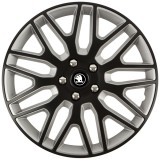 Set 4 Capace Roti 17 inchi (R17) Dakar Negru-Gri, Compatibile Cu Skoda Nou
