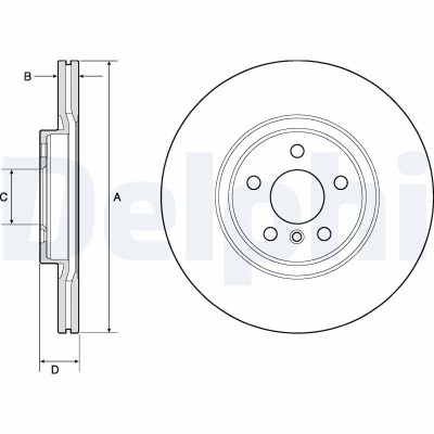 DELPHI BG4780C Disc frana foto