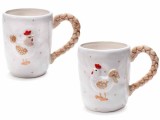 Set 4 cani ceramica Gaina 9x11 cm, 420 ml