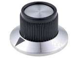 Buton rotativ plastic SCI &Oslash;15,2x14,2mm ax 6,35mm flanșă