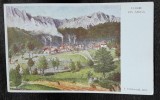 Carte postala, vedere din Azuga, perioada interbelica