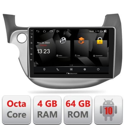 Navigatie Honda Fit 2008-2013 Android radio gps internet quad core 4+64 carplay android auto CarStore Technology
