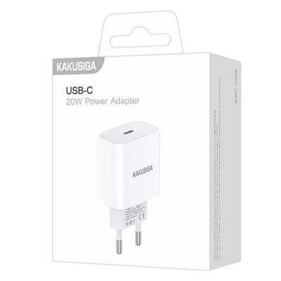 Incarcator Retea Cu USB C 20W Alb foto