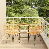 Gossi set mobilier de gradina, 5 piese, poliratan