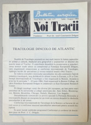 NOI TRACII , REVISTA FONDATA DE JOSIF CONSTANTIN DRAGAN , NR.116-117 , 1984 foto