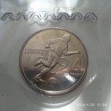 -Y- MONEDA AMERICA 1/2 DOLLAR 1994 ( CU-NI ) CAMPIONATUL MONDIAL DE FOTBAL UNC