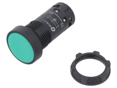 Comutator acționat prin apăsare 22mm cu 1 NC și 1 NO foto