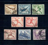 Deutsches Reich 1936 - Jocurile Olimpice, sport, serie stampilata