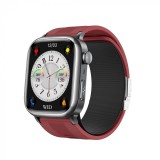 Cumpara ieftin Smartwatch iSEN TK66 Rosu, 2.06 AMOLED, Monitor de tensiune arteriala cu pompa de aer, ECG, Ritm cardiac, oxigen in sange, somn si sanatate, Moduri sp