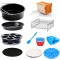 Set de 11 accesorii Zilan ZLN8016 pentru friteuza cu aer, diametru 18 cm