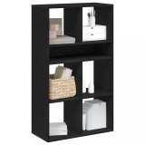 Cumpara ieftin Dulap cu cărți negru 66x31x112 cm lemn prelucrat