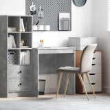 VidaXL Birou Gri beton 70 x 50 x 76 cm Lemn compozit