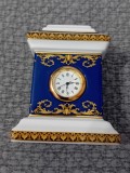 Ceas de masa portelan Rosenthal VERSACE Medusa Blue