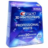 Plic, Benzi Albirea Dintilor, Crest, 3D White, Professional White, Nivel Albire 18, 1 Zi