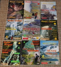 reviste Muntii Carpati nr 22 cu harta Piatra Mare