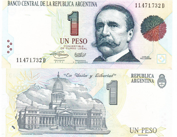 Argentina 1 Peso 1993 P-339b UNC