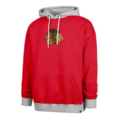 Chicago Blackhawks hanorac de bărbați cu glugă 47 Patch Drop Shoulder Hood red - XXL foto