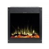 Semineu electric incorporabil Gangs 31, Art Flame, 3 culori ale flacarii, Termostat, Cristale si busteni si pietre