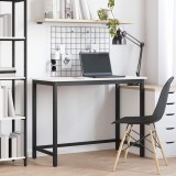 vidaXL masă Alb 100 x 50 x 77 cm Lemn ingineresc și oțel 873793