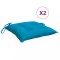 Perne de scaun 2 buc. albastru deschis 40x40x7 cm textil oxford