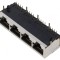 Soclu RJ45 Ecranat 8p8c THT 90&deg;