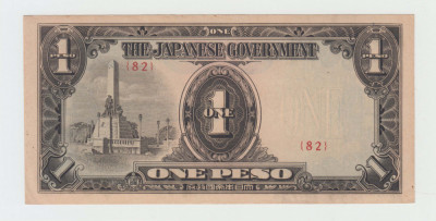 FILIPINE OCUPATIE JAPONEZA - 1 PESO 1943 , BEX1.63 foto