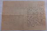 Scrisoare adresata prof Radulescu, anii 30