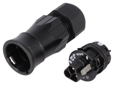 Mufă Circulară RST 3-Pin 20A 250V Argintată foto