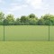 vidaXL &Icirc;ngrădire cu st&acirc;lpi Verde 1.4 x 10 m Oțel