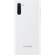 Husa Cover Led Samsung pentru Samsung Galaxy Note 10 Alb