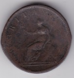 Marea Britanie half penny 1806 &ndash; George III, monedă britanică, exemplar 2