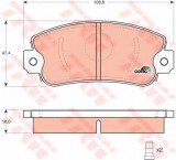 Set placute frana,frana disc FIAT STRADA II (138A) (1982 - 1988) TRW GDB297