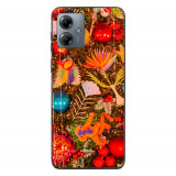 Husa compatibila cu Motorola Moto G14 Silicon Gel Tpu Model Craciun Decor Brad Vintage