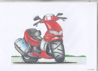 bnk div Scuter - afis / poster / print - KoolArt 1029 foto
