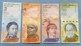 Venezuela - Lot de bancnote 2 / 5 / 10 / 50 Bolivares Fuertes (2007-2014) sA