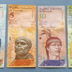 Venezuela - Lot de bancnote 2 / 5 / 10 / 50 Bolivares Fuertes (2007-2014) sA