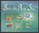 TURCMENISTAN-1996-FAUNA-Bloc de 5 timbre nestampilate