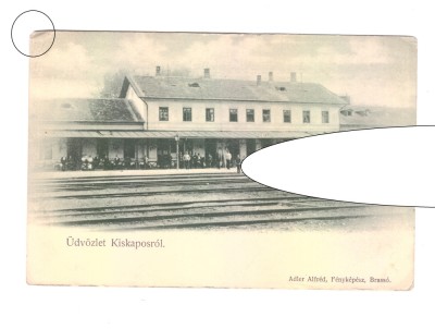 CP Copsa Mica - Gara, pana in 1918, necirculata, animata, stare buna foto