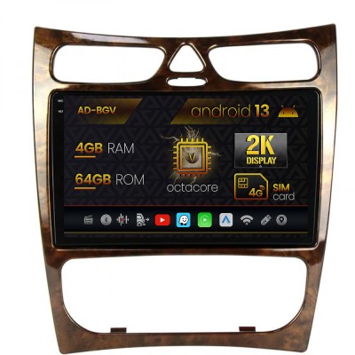 Navigatie Mercedes Benz CLK W209 (2000-2005), Android 13, V-Octacore 4GB RAM + 64GB ROM, 9.5 Inch - AD-BGV9004+AD-BGRKIT416V4 foto