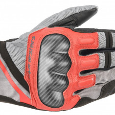 Manusi Moto Alpinestars Chrome Gloves, Gri/Negru/Rosu Deschis, XL