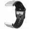 Curea hibrid piele-silicon compatibila cu Huawei Watch GT 2e, Telescoape QR, 22mm, Pearl White
