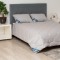 Set Pilota bumbac Somnart Bella 150x200cm 200g model biscuite + 1 perna bumbac Somnart Bella, 50x70cm, Gri